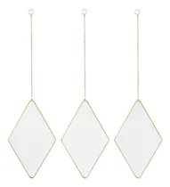 Comprar 3 Espejos Cadena Con Forma Diamante, Decoración