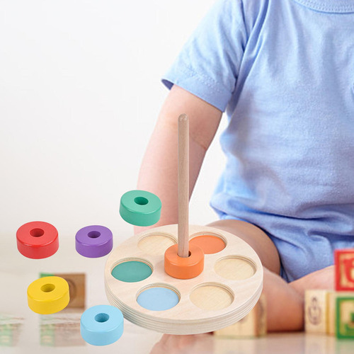 Bloque Apilable De Madera, Juguetes Educativos, Juegos De