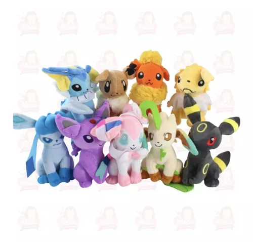 Evoluções do Eevee - Pelúcias de Pokémon - Espeon, Umbreon