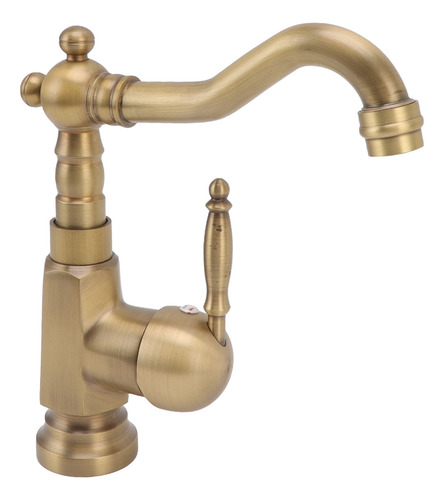 Grifo Para Lavabo De Baño, Latón Envejecido, Grifo Mezclador