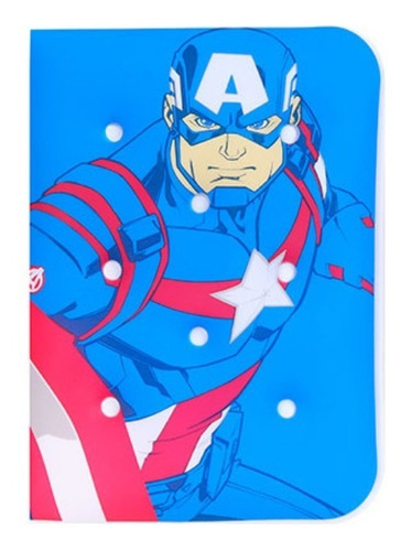 Caderno Capa De Almofada Capitão América - Miniso Marvel 