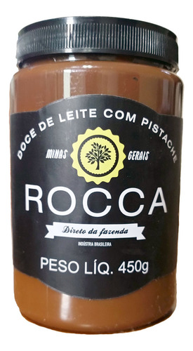 Doce De Leite Com Pistache Rocca Pote 450g