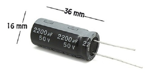 Ce-2200/50v-teapo Cap. Electrolitico 2200uf 50v,-40+105°