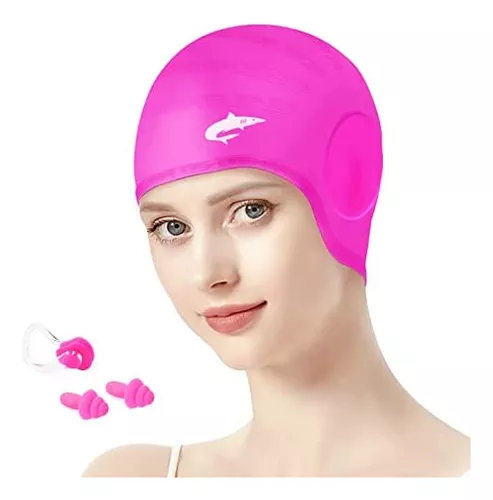 Gorros De Natación Mujer Gorro De Silicona Silicona Para Cabello Largo  Trenzas Y Rastas Ducha Impermeable Agradable P230418 De 14,89 €