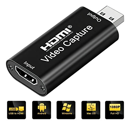 Usb Adaptador Hdmi Capturadora Video 4k Android Windows Mac