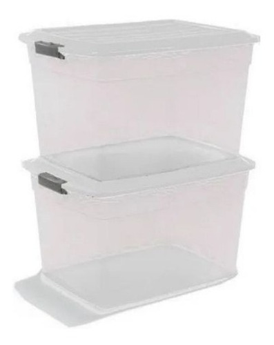 Imagen 1 de 3 de Caja Organizadora X2u Plastica Apilable 42lts Colombraro