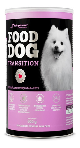 Food Dog Transition Minerais 500g - Botupharma