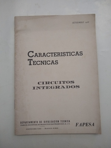 Caracteristicas Tecnicas Circuitos Integrados 