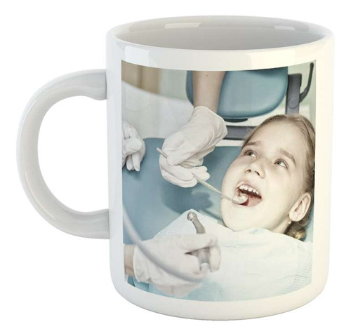 Taza Ceramica Odontologia Infantil Niños Pediatria Sala