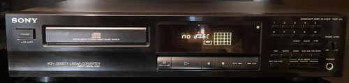 Compactera Cd Player Sony Cdp-311 Negro