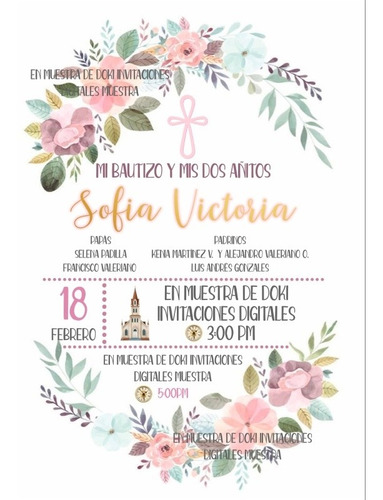 Invitación En Video De Primera Comunión Flores