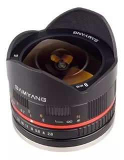 Objetivo Samyang 8mm F28 Umc Fisheye Ii Negro Para Canon Efm