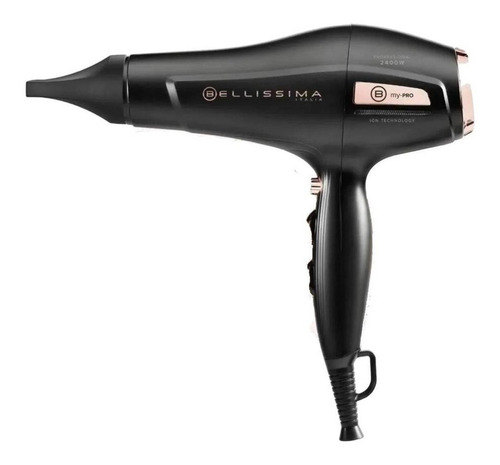 Secador De Pelo Bellissima Imetec My Pro P3 3400 220v-240v Color Negro/Rosa