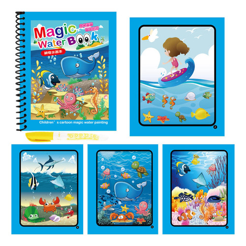Hj Libro Mágico De Dibujo Acuático For Niños, Juguete