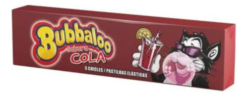 Chiclete Mondelez Bubbaloo cola com açúcar, xarope de glicose sem glúten 38 g 5 u