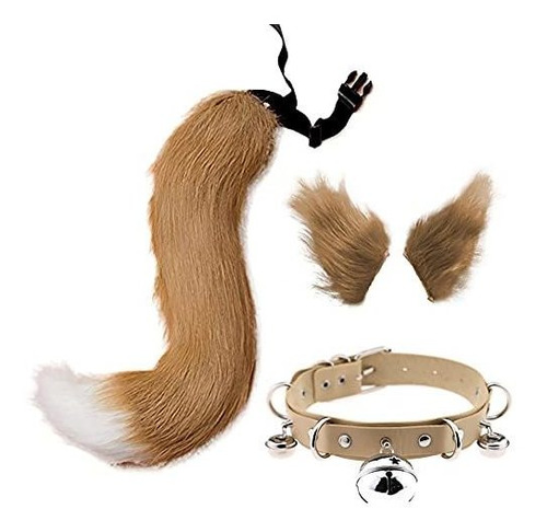 Disfraz Hombre - Orejas De Gato Y Lobo Fox Animal Tail Cospl