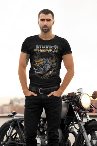 Camisetas Chopper Biker Retro Custom Junkies Moto