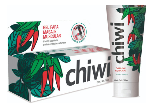  Chiwi. El Poder Del Chile Para El Dolor. Gel