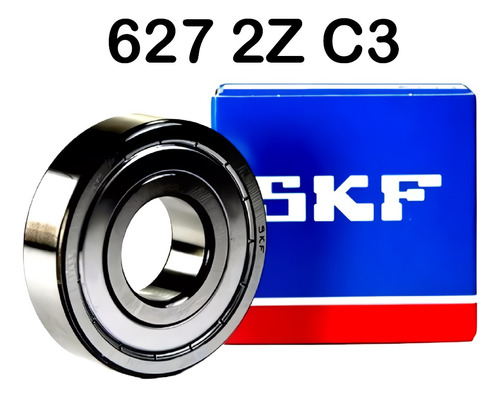 Rolinera Rodamiento 627 2z/c3 Marca Skf 7x22x7