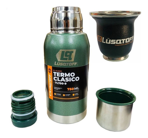 Termo Acero Inoxidable Lusqtoff 750ml + Regalo Mate