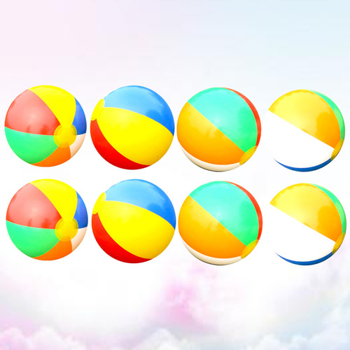 8 Peças De 23 Cm Summer Ball Beach Toy Random Color