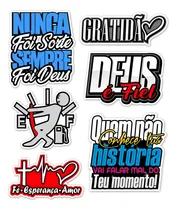 Comprar Kit Adesivos Nunca Foi Sorte Deus É Fiel Carro Moto Caminhão