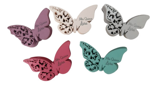 100 Mariposas P/ Copas Caladas Personalizadas 15 Casamiento