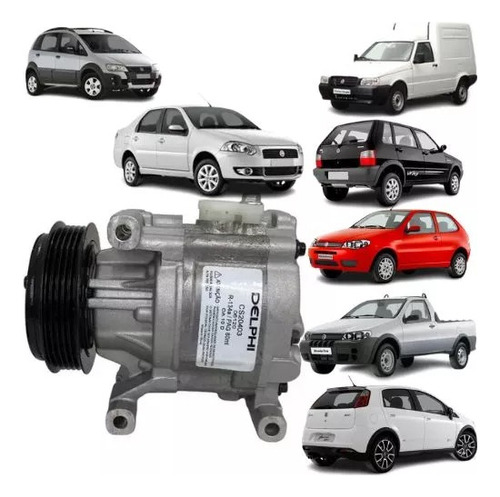 Compressor Ar Strada 1.3/1.4 2001 A 2008 Original Delphi