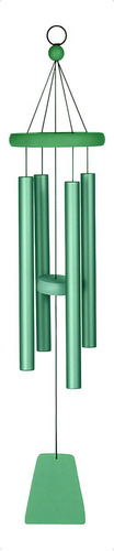 Carillón de viento Vinil Genérica, colorido, metal, cuatro tubos, música, música, decoración, color verde