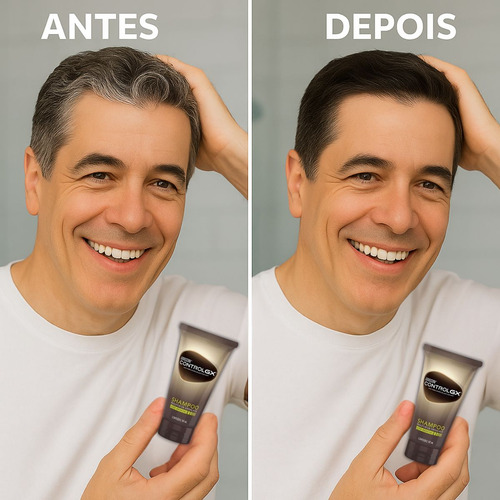 Shampoo Redutor Grisalhos Grecin Control Gx 118ml Homem