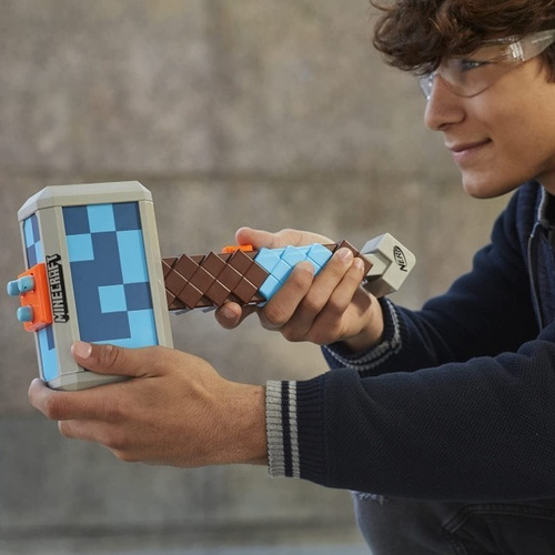 Nerf Minecraft Pistola De Dardos - Original Stormlander