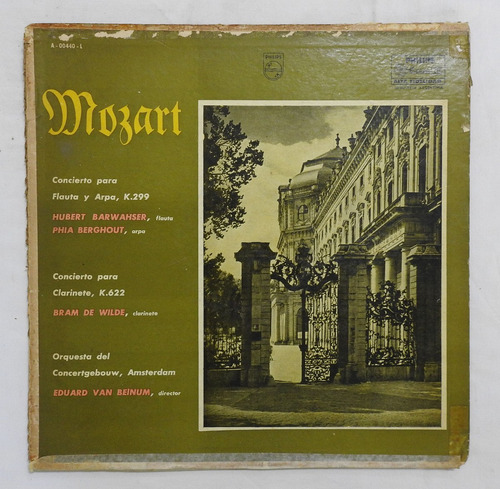 Mozart Concierto K 299 Y 622 Van Belnum Vinilo (vg)