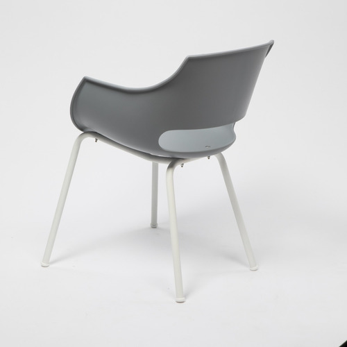 Imagen 6 de 6 de Silla De Comedor Diseño Frida Base Blanca | Contado