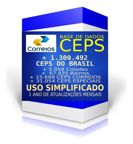 Base Cep E Dne Correios 11/2023 - Completa Download Formatos