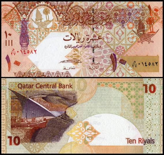 QATAR 10 RIYAL 2003 P-22 UNC *//*