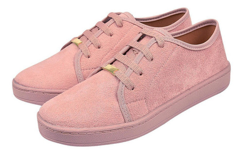 Tênis Feminino Sapatenis Camurça Casual Eleganteria
