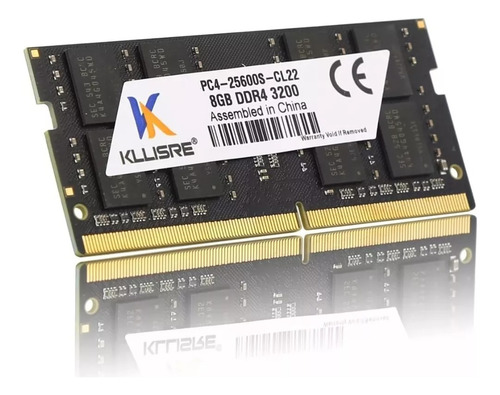Memória Ram Notebook Kllisre 8gb Ddr4 3200mhz Cl22 Sodimm