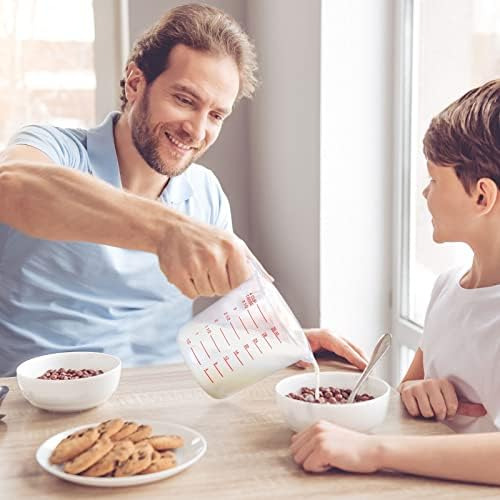 12 Tazas Medidoras De Plástico, Taza Medidora Transparente C