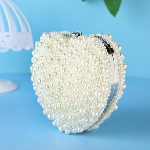 Bolsa De Mão Noturna Pérola Com 2 Peças De Bolsa De