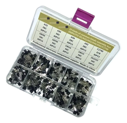 3 Kit Surtido De Transistores De 10 Valores, 300 Uds.,