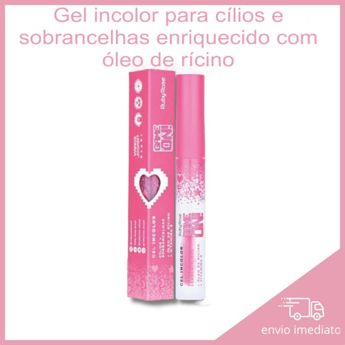 Gel Para Cílios Sobrancelhas Incolor Game On Ruby Rose Melu