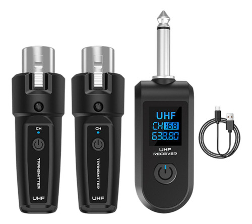Adaptador De Micrófono De Micrófono Transmisor 1 En 2