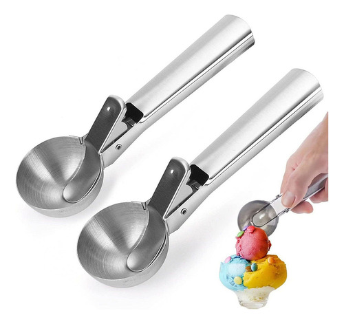 . 2 Pcs Cucharas Para Helado Cucharas Grandes Para Melón