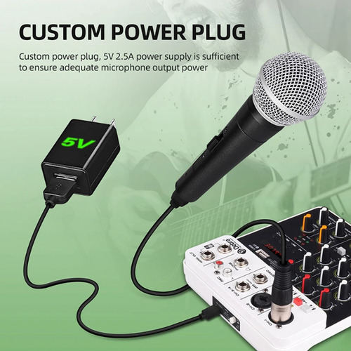 Consola De Mezcla De Interfaz De Audio Debra V4 Usb Record P