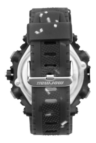 Relógio Masculino Mormaii Mo12598aa/8p 53mm Silicone Fumê