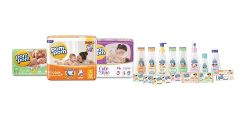 Fralda Pom Pom Colo De Mãe Mega M 48 Unidades