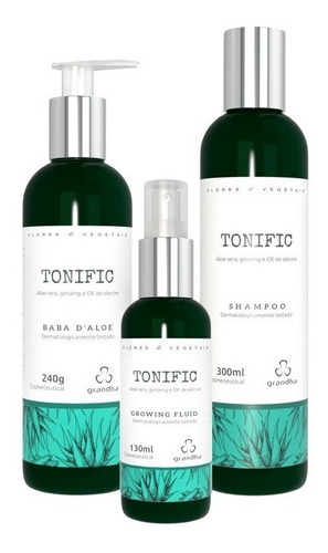 Combo Grandha Tonific Shampoo Baba Daloe Vera Growing Fluid