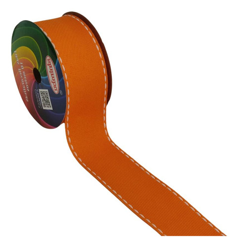 Fita Pesponto 38mm Sinimbu Nº9 | 10 Metros Cor Laranja