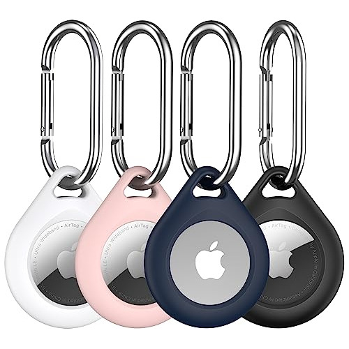 Porta Airtag, Paquete De 4 Airtags Llavero De Metal, Fu...