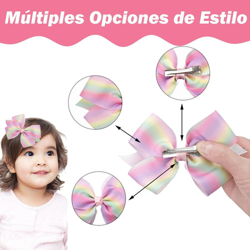 B- 30 Lazos Para El Pelo Para Niñas,clips,navidad Regalo